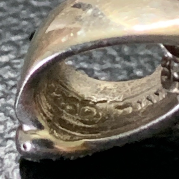 ITALY 925 STERLING SILVER NECKLACE STONE PENDANT - Picture 9 of 11